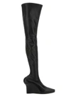 Givenchy Black Black Leather Over The Knee Boots In Black