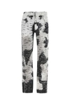 Givenchy Monochrome Distressed Slim-leg Jeans In Printed