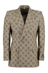 Gucci Men's Double-breasted Jacket In Beige