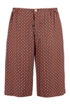 Gucci Geometric Houndstooth-print Tailored Shorts In Multicolor