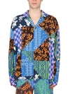 Marcelo Burlon County Of Milan Marcelo Burlon Hawaii Mix & Match Shirt In Blue