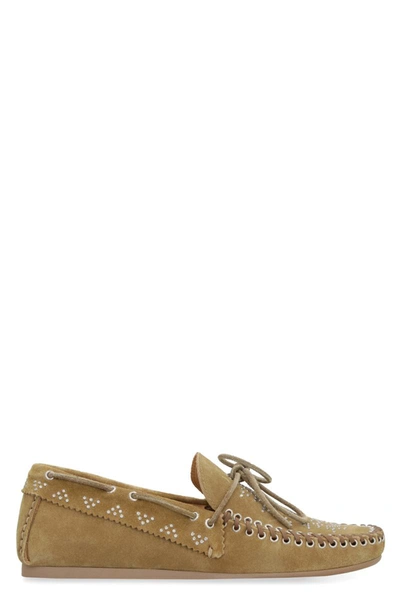 Isabel Marant Loafer Mit Nieten In Taupe