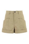 Isabel Marant Women's Tulya Cotton Shorts In Khaki