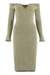 Jacquemus Green 'la Robe Maille Pampero' Midi Dress In Green