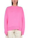 Palm Angels Palm-tree Intarsia-knit Jumper In Pink