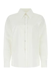 Jil Sander Buttoned Cuff Long Sleeve Top In White
