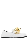 Jw Anderson Chain-embellished Flat Loafers In White