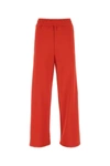 Jw Anderson Pantalone In Velluto Rosso Donna In Red