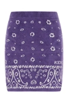 Kenzo Jacquard Viscose Blend Mini Skirt In Printed