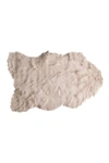 Luxe Faux Fur Gordon Rug In Taupe