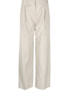 Low Classic Low Rise Trouser Clothing In Melange Beige