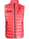 Mackage Hardy Down Vest Jacket In Red