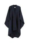 Maison Margiela British Mohair Blanket Coat In Blue