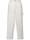 Maison Margiela High-rise Straight-leg Jeans In White