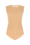 Maison Margiela Second Skin Sleeveless Lycra Bodysuit In Pink