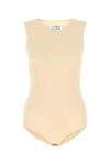 Maison Margiela Natural Crewneck Bodysuit In Pink