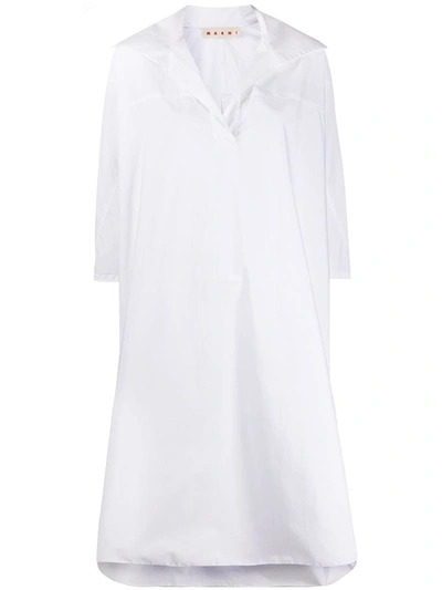 Marni Dress With Deep V-neck In White