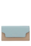 Marni Women Two-tone Leather Key Chain Case In Multicoloured
