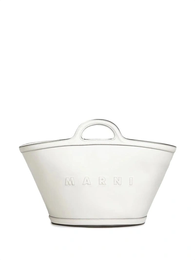 Marni Grosse Tropicalia Handtasche In White