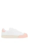 Marni Dada Bumper Sneaker In White And Pink Leather In White