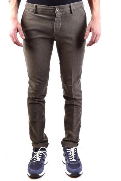 Mason's Men's Grey Other Materials Pants In Green