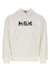 Mcm Ivory Cotton Sweatshirt In White