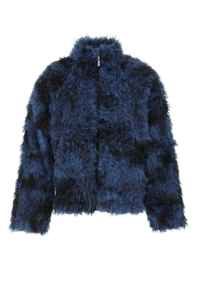 Alexander Mcqueen Mcq 'biosis' Faux Fur Jacket In Multicoloured