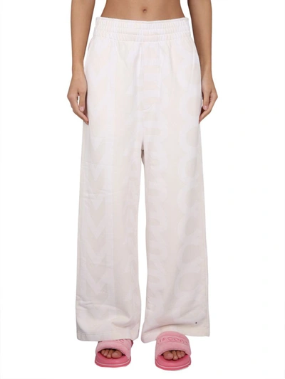 Marc Jacobs Monogram Pants In White