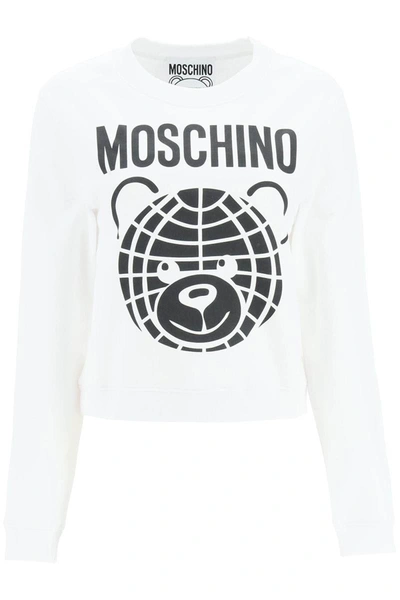 Moschino Teddy Bear Sweatshirt In White