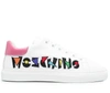 MOSCHINO MOSCHINO EMBROIDERED LOGO SNEAKERS