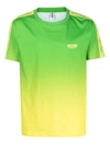 Moschino Logo-lettering Gradient-effect T-shirt In Green