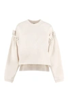 MOTHER OF PEARL MOTHER OF PEARL DANI CROPPED COTTON SWEATSHIRT