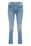Mother Dazzler Straight Leg Jeans In Denim