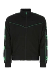 Off-white Ow Face Band Track Top Sweatshirt In Black