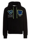 Off-white Vars Patch Hoodie In Black