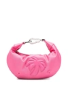 Palm Angels Mini Big Palm Logo-embossed Clutch Bag In Pink