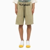 PALM ANGELS PALM ANGELS MILITARY JERSEY BERMUDA SHORTS