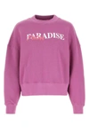Palm Angels Paradise Palm Graphic Sweatshirt In Purple