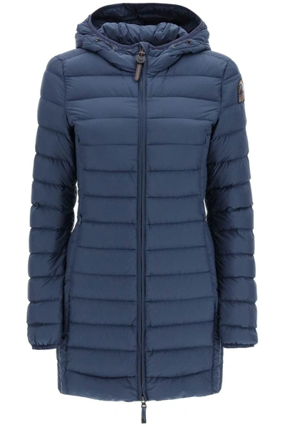 Parajumpers Irene Light Midi Down Jacket In Blue