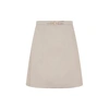 PATOU PATOU  LOGO-PLAQUE HIGH-WAISTED SKIRT