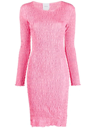 Patou Smocked Organic Cotton Dress In Rose