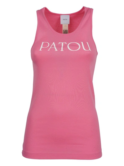 Patou Iconic Tank Top In Pink & Purple