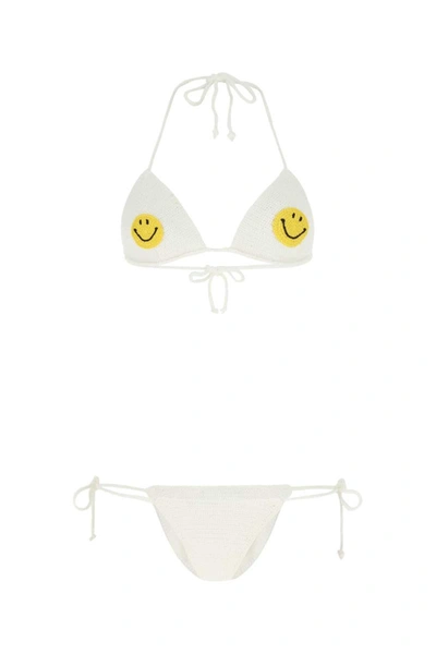 Philosophy Di Lorenzo Serafini X Smiley Triangle Bikini Set In White