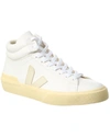 Veja V-12 Leather Extra White Sable Trainers In White