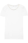 VALENTINO THE ROCKSTUD EMBELLISHED COTTON-JERSEY T-SHIRT