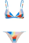 MARA HOFFMAN PRINTED TRIANGLE BIKINI