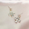 FRASIER STERLING CROSS STUDS