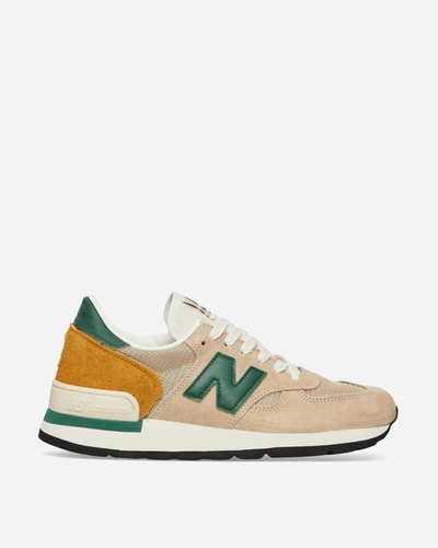 New Balance Mius 990 Leather-trimmed Suede And Mesh Sneakers In Brown