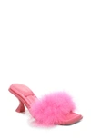 CIRCUS NY FLORENCE FEATHER SLIDE SANDAL