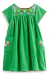 BODEN KIDS' EMBROIDERED TERRY DRESS